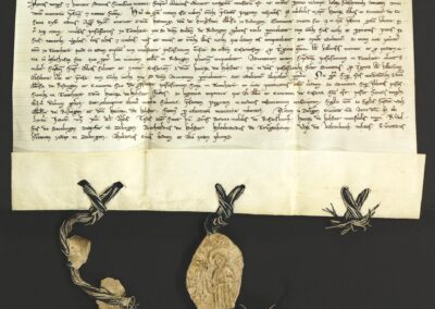 Urkunde mit Stadtnennung der Stadt Dillingen